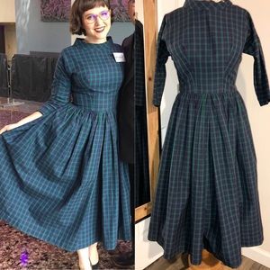 Lanz Original 50’s style Tartan dress with Pockets